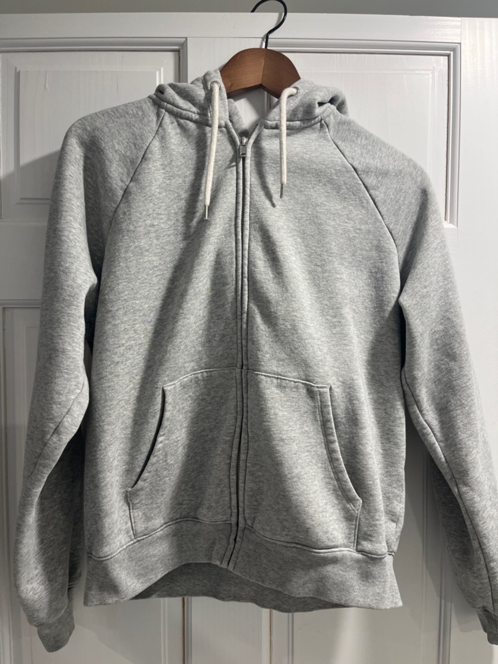 GAP VintageSoft Zip Hoodie in Gray